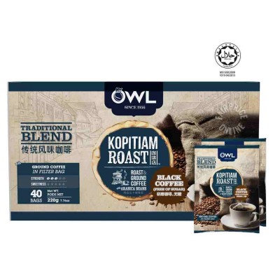 Owl Traditional Blend Coffee Bags (40 Bags) 5.5g