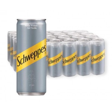 Schweppes Soda Water Can Drink (24 Cans) 320ml