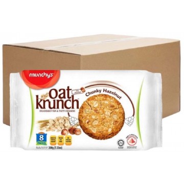 Munchy's Oat Krunch Crackers Chunky Hazelnut (12 Packets) 208g Munchy's Oat Krunch Crackers Chunky Hazelnut (12 Packets) 208g