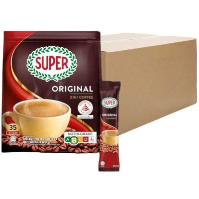 Super 3-in-1 Coffee Original - L/F (20 Packs, 30 Sachets Each)