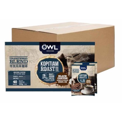 Owl Traditional Blend Coffee Bags (30 Boxes, 40 Bags Each)