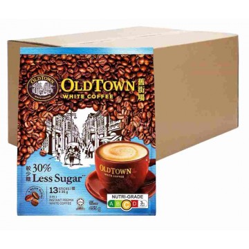 OldTown 3-in-1 White Coffee Less Sugar (20 Packs, 13 Sachets Each)