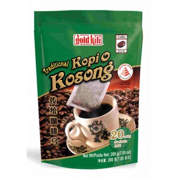 Gold Kili Traditional Kopi O Kosong ( 20 Bags ) 10g