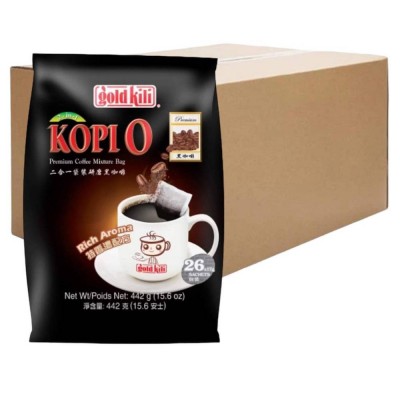 Gold Kili 2-in-1 Kopi O Rich Aroma ( 24 Packs, 26 Bags Each )