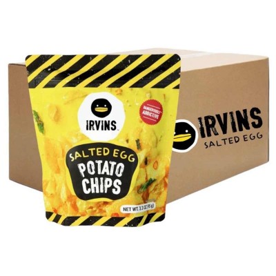 IRVINS Salted Egg Potato Chips 95g 24's