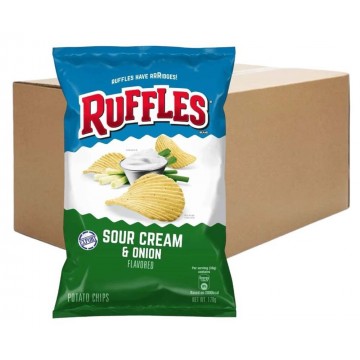 Ruffles Potato Chips - Sour Cream & Onion 170g 15's