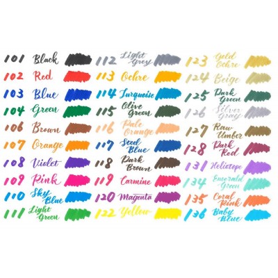 Pentel Brush Sign Pen Twin Tip 12 Colours Set