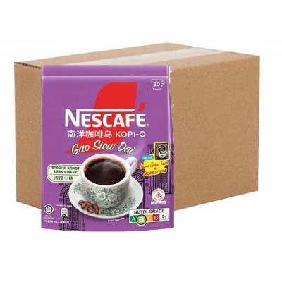 Nescafe Kopi-O Gao Siew Dai Coffee 14g (24 Packs, 20 Sachets Each)
