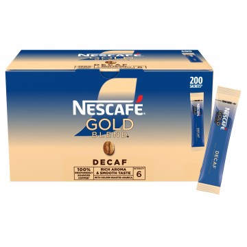 Nescafe Gold Blend Decaf Instant Coffee (200 Sachets) 1.8g Nescafe Gold Blend Decaf Instant Coffee (200 Sachets) 1.8g