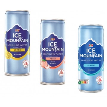 Ice Mountain Sparkling Water Can 325ml ( 24 Cans )