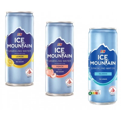 Ice Mountain Sparkling Water Can 325ml ( 24 Cans )