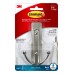 3M Command BATH36-SN-ES Damage-Free Hanging Bath Satin Nickel Rust Resistant Double Wire Hook w/Water Resistant Strips Large 1.8kg - 1