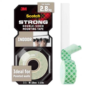 3M Scotch Indoor Permanent Mounting Tape (12mm x 1.5m) 3M Scotch Indoor Permanent Mounting Tape (12mm x 1.5m)