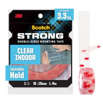 3M Scotch Permanent Mounting Tape (19mm x 4m) Clear 3M Scotch Permanent Mounting Tape (19mm x 4m) Clear