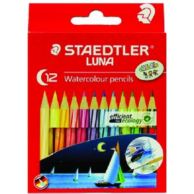 Staedtler Luna Watercolour Pencils 12's Half Length