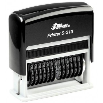 Shiny S-313 Number Stamp 3mm 13-Band Self-Inking