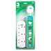 Daiyo 3-Way Portable Extension Socket Cable LED 2.0m - 1