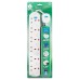 Daiyo 6-Way Portable Extension Socket Cable LED 2.0m - 1