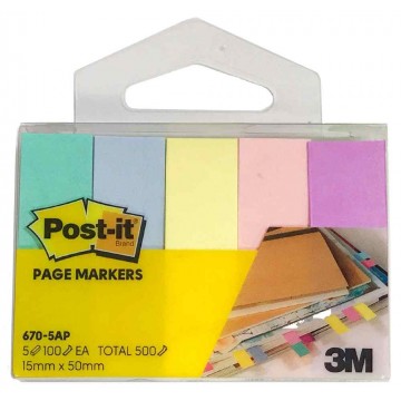 3M Post-it Pagemarkers 670-5AP (15 x 50mm) Marseille Collection 3M Post-it Pagemarkers 670-5AP (15 x 50mm) Marseille Collection