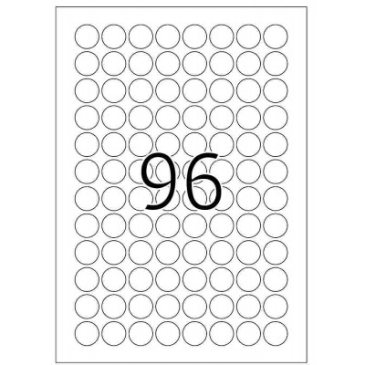 Herma Removable White Round Label 25'S (10mm, 20mm, 30mm)