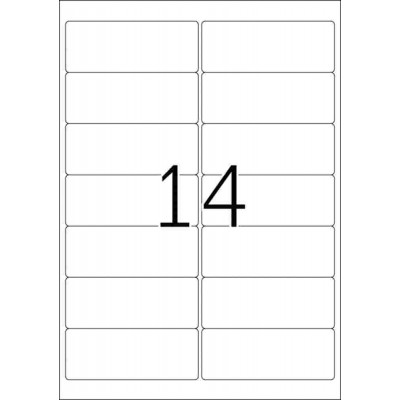Herma Removable Address White Label 25'S A4 (8-14)
