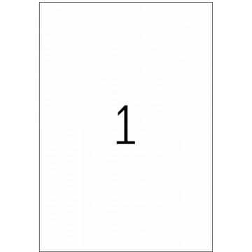 Herma Transparent Weatherproof Permanent Adhesion Matt Labels 25'S (210 x 297mm)