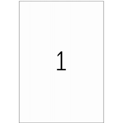 Herma Transparent Weatherproof Permanent Adhesion Matt Labels 25'S (210 x 297mm)