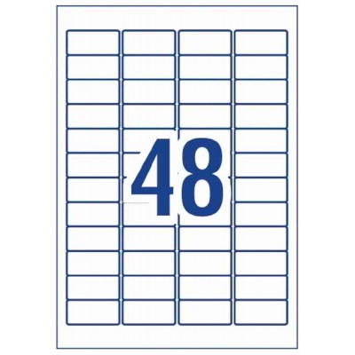 Avery Polyester Heavy-Duty White Labels 20'S (1-48)