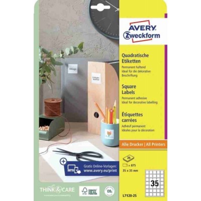 Avery QR Code Permanent Labels 875'S (35 x 35mm)