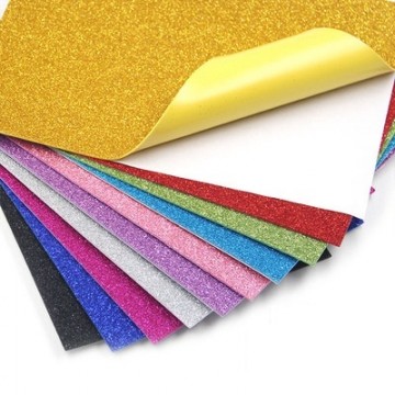 Eva Glitter Foam Sheet Self-Adhesive 10's A4