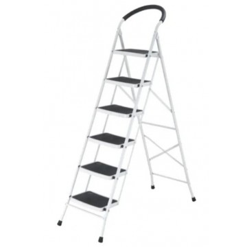 6-Step Foldable Steel Ladder w/Grip