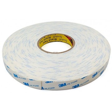 3M Double-Sided PE Foam Tape 1600T (20mm x 5m)  White