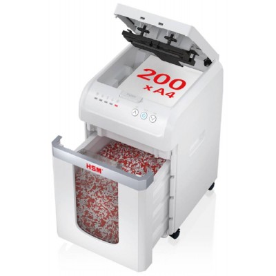 HSM Document Shredder Shredstar-X200 Autofeed Cross Cut 200 Sheets