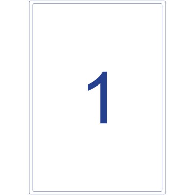 Avery Crystal Clear Labels 25'S A4