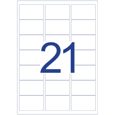 Avery Crystal Clear Labels 25'S A4