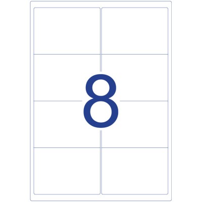 Avery Crystal Clear Labels 25'S A4