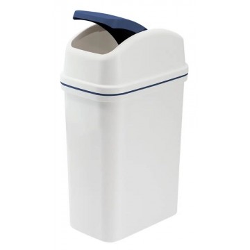 Plastic Flip Lid Waste Bin (304 x 197 x 496mm) 15L