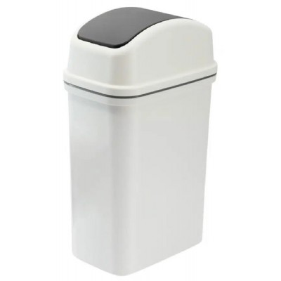 Plastic Flip Lid Waste Bin (304 x 197 x 496mm) 15L