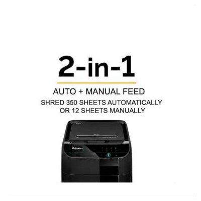 Fellowes Autofeed Shredder AutoMax-350C Cross Cut 350 Sheets