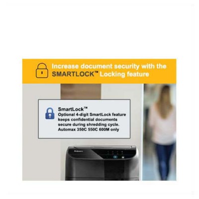 Fellowes Autofeed Shredder AutoMax-600M Micro Cut 600 Sheets
