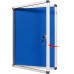 Enclosed Felt Noticeboard w/Open Acrylic Door & Lock (60 x 90cm) Aluminium Frame - 1