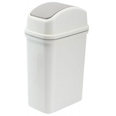 Plastic Flip Lid Waste Bin (261 x 170 x 425mm) 10L