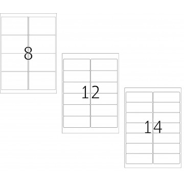 Herma Removable Address White Label 25'S A4 (8-14)