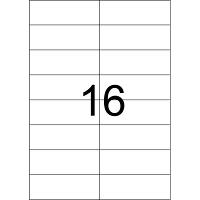 Herma Premium SuperPrint White Labels 100'S A4 (1-16)