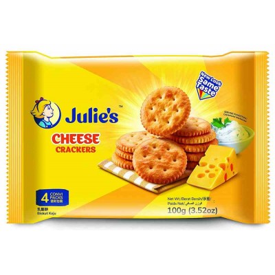 Julie's Cheese Crackers (24 Packets) 100g