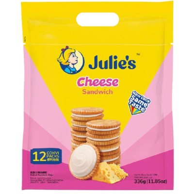 Julie's Cheese Sandwich Biscuits (12 Packets) 336g