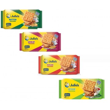 Julie's Crackers (24 Packets) 250g (Butter, Wheat, Sugar, Veggie)