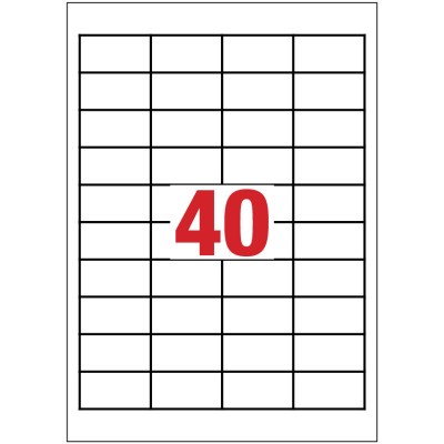 Mayspies Transparent Labels 25'S A4