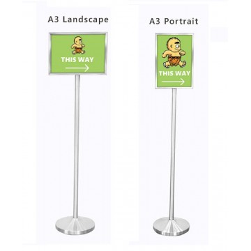 Double-Sided Sign Stand (Portrait, Landscape) A3