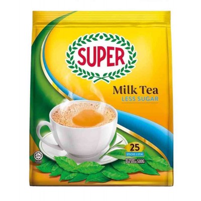 Super 3-in-1 Milk Tea Less Sugar (25 Sachets) 12g
